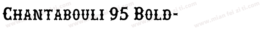 Chantabouli 95 Bold字体转换